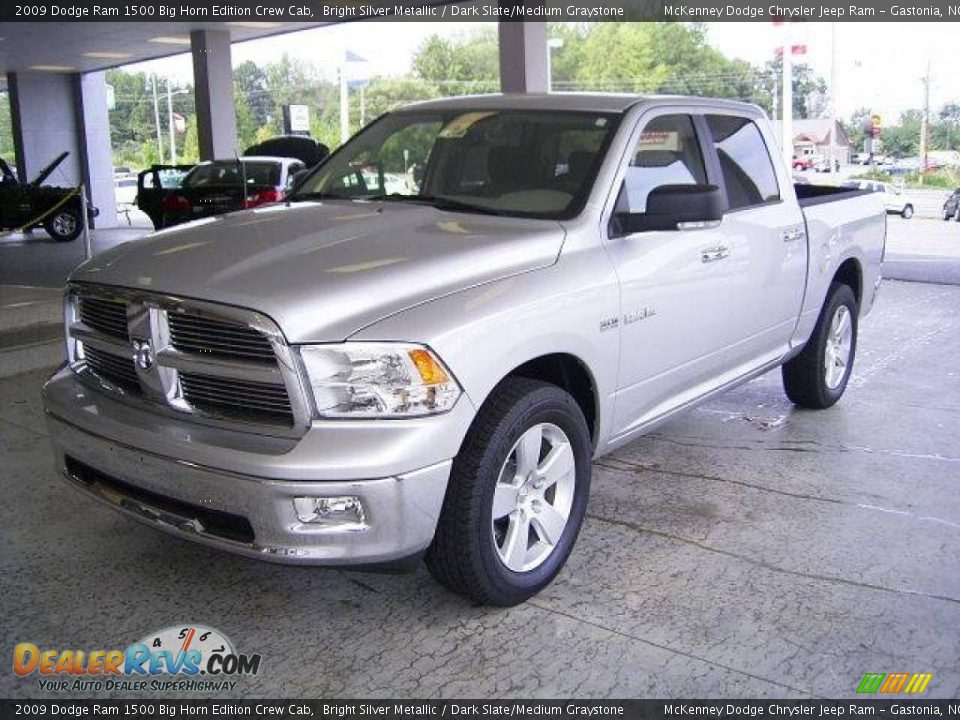 2009 Dodge Ram 1500 Big Horn Edition Crew Cab Bright Silver Metallic / Dark Slate/Medium Graystone Photo #1