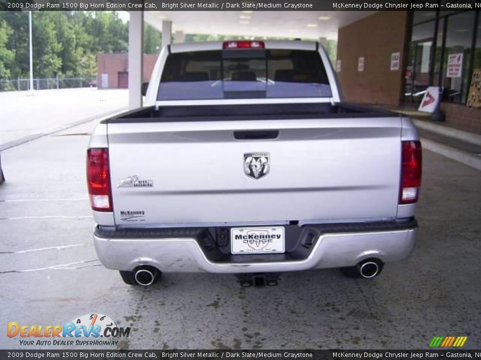 2009 Dodge Ram 1500 Big Horn Edition Crew Cab Bright Silver Metallic / Dark Slate/Medium Graystone Photo #3