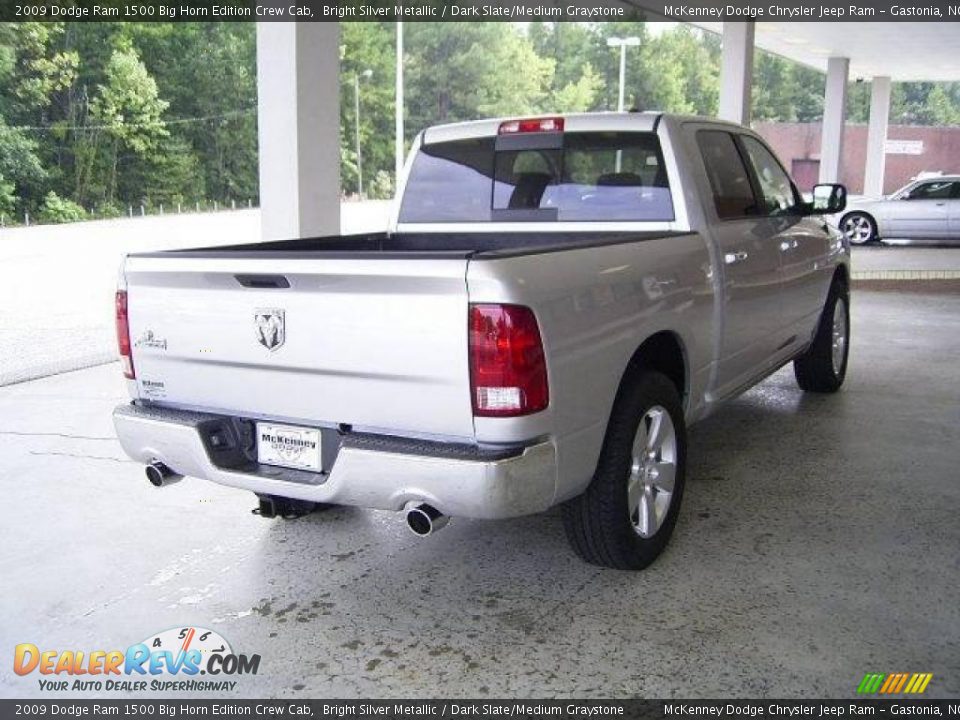 2009 Dodge Ram 1500 Big Horn Edition Crew Cab Bright Silver Metallic / Dark Slate/Medium Graystone Photo #5