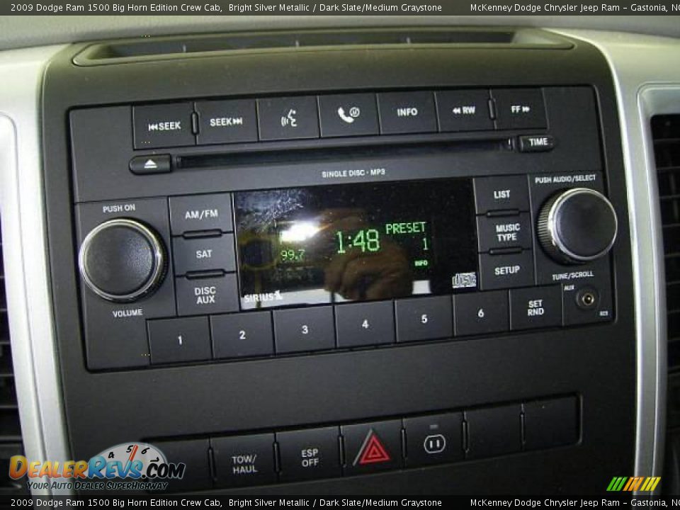 2009 Dodge Ram 1500 Big Horn Edition Crew Cab Bright Silver Metallic / Dark Slate/Medium Graystone Photo #21