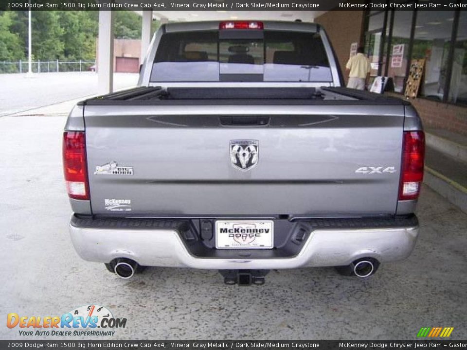 2009 Dodge Ram 1500 Big Horn Edition Crew Cab 4x4 Mineral Gray Metallic / Dark Slate/Medium Graystone Photo #3