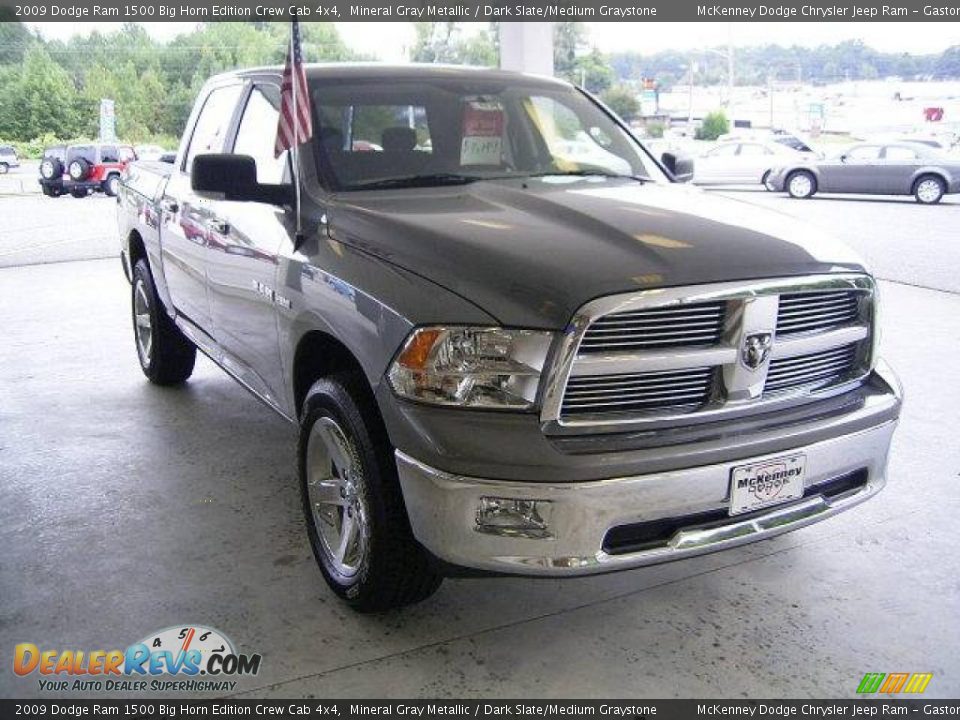 2009 Dodge Ram 1500 Big Horn Edition Crew Cab 4x4 Mineral Gray Metallic / Dark Slate/Medium Graystone Photo #6
