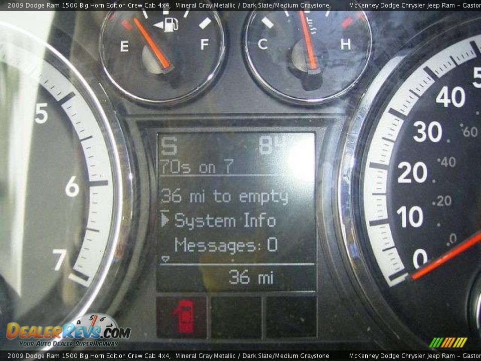 2009 Dodge Ram 1500 Big Horn Edition Crew Cab 4x4 Mineral Gray Metallic / Dark Slate/Medium Graystone Photo #20