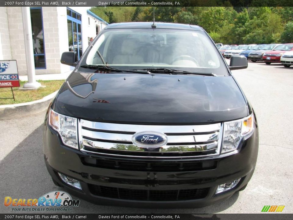 2007 Ford Edge SEL Plus AWD Black / Camel Photo #4