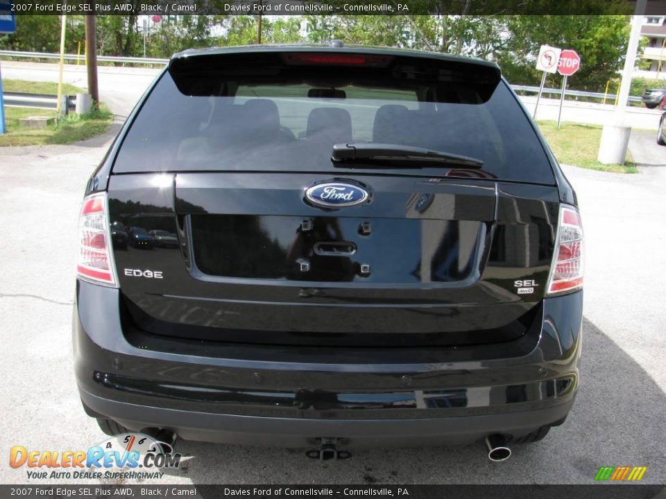 2007 Ford Edge SEL Plus AWD Black / Camel Photo #6