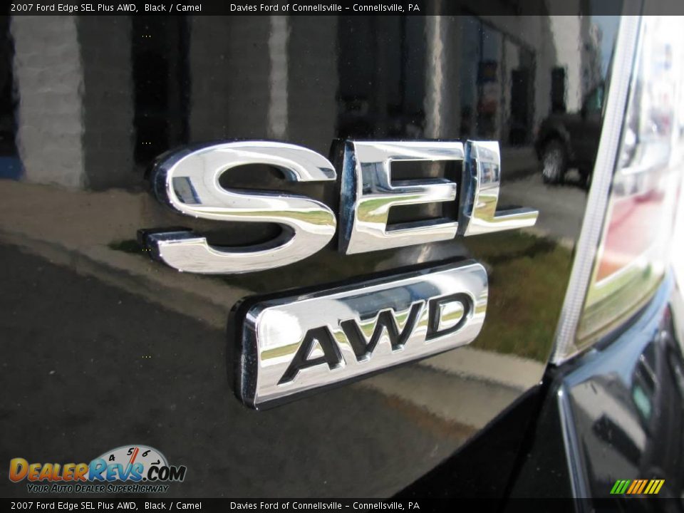 2007 Ford Edge SEL Plus AWD Black / Camel Photo #7