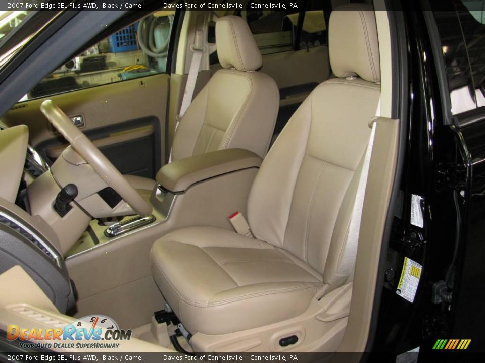 2007 Ford Edge SEL Plus AWD Black / Camel Photo #8