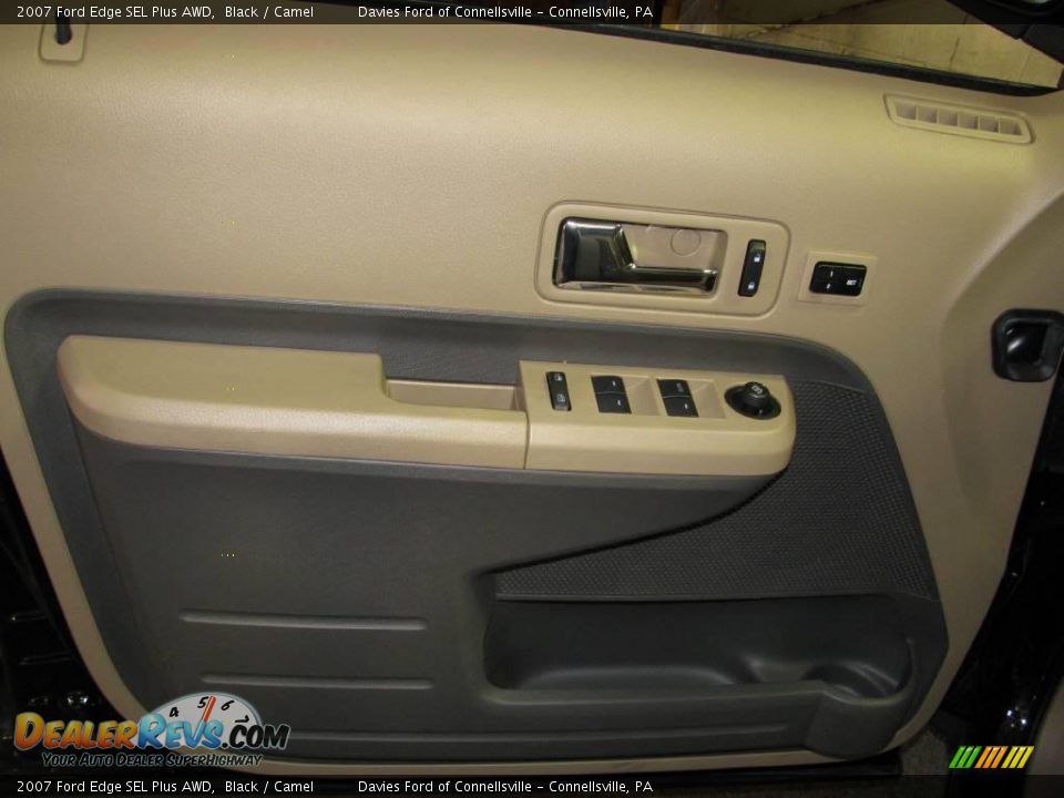 2007 Ford Edge SEL Plus AWD Black / Camel Photo #10