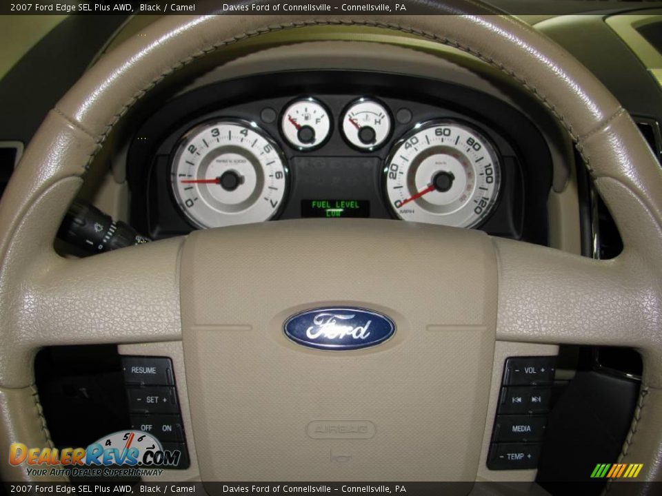 2007 Ford Edge SEL Plus AWD Black / Camel Photo #13