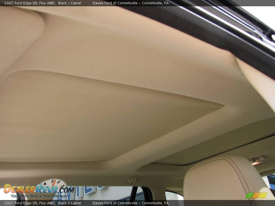 2007 Ford Edge SEL Plus AWD Black / Camel Photo #14