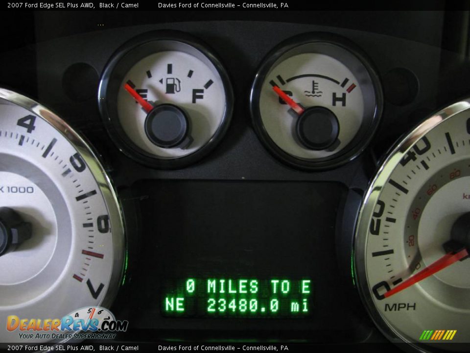 2007 Ford Edge SEL Plus AWD Black / Camel Photo #18