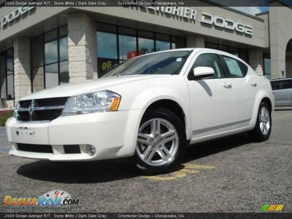 2009 Dodge Avenger R/T Stone White / Dark Slate Gray Photo #1