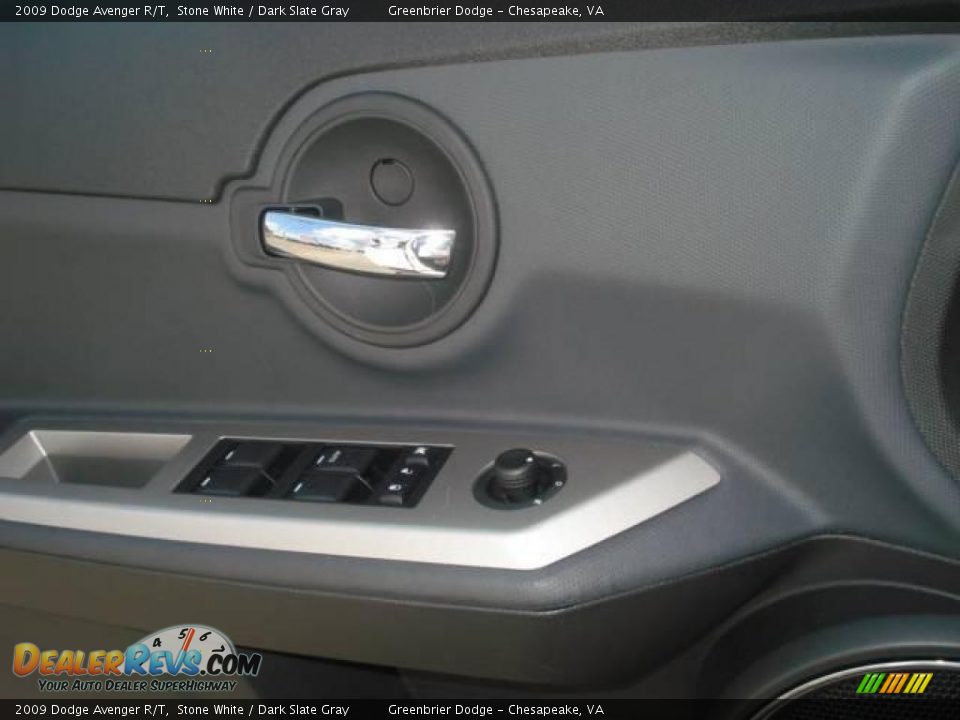 2009 Dodge Avenger R/T Stone White / Dark Slate Gray Photo #11