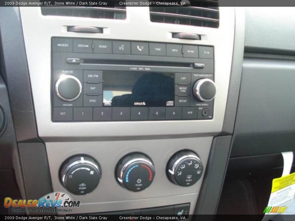 2009 Dodge Avenger R/T Stone White / Dark Slate Gray Photo #12