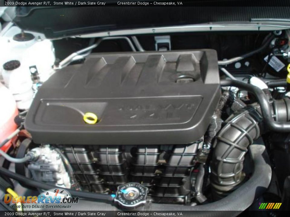 2009 Dodge Avenger R/T Stone White / Dark Slate Gray Photo #18