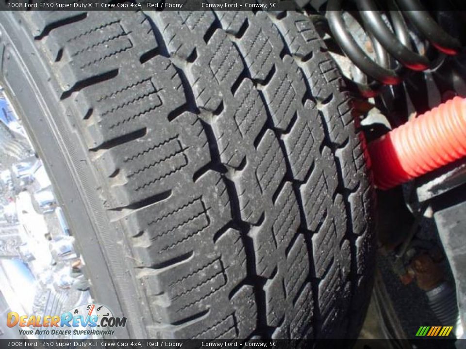 2008 Ford F250 Super Duty XLT Crew Cab 4x4 Red / Ebony Photo #10
