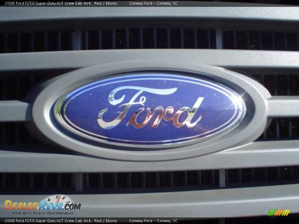 2008 Ford F250 Super Duty XLT Crew Cab 4x4 Red / Ebony Photo #12