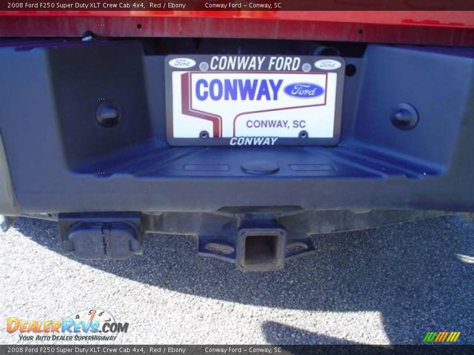 2008 Ford F250 Super Duty XLT Crew Cab 4x4 Red / Ebony Photo #16