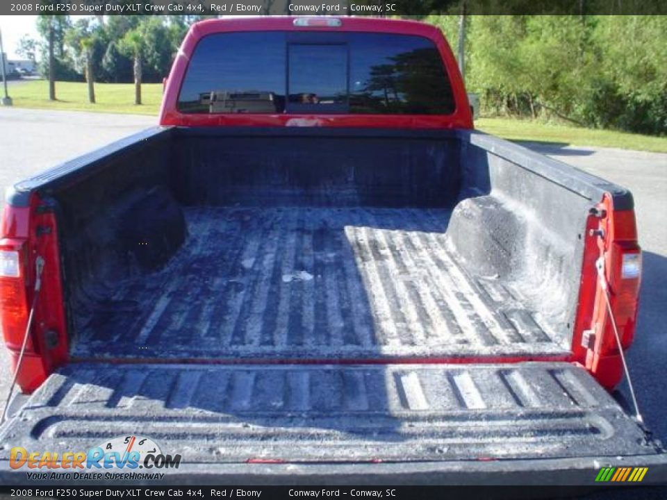 2008 Ford F250 Super Duty XLT Crew Cab 4x4 Red / Ebony Photo #17