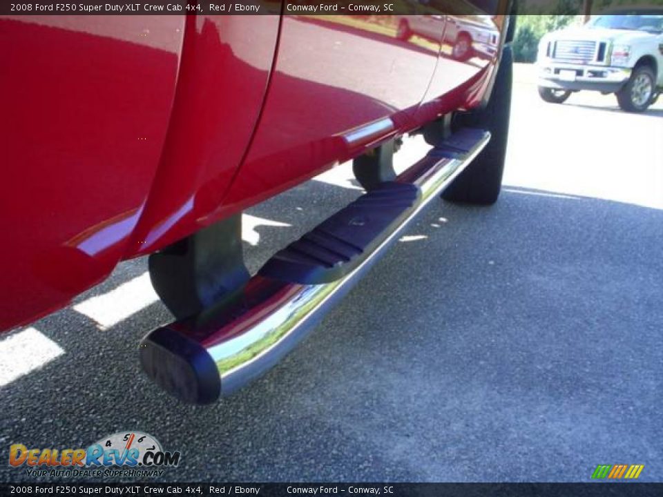 2008 Ford F250 Super Duty XLT Crew Cab 4x4 Red / Ebony Photo #18