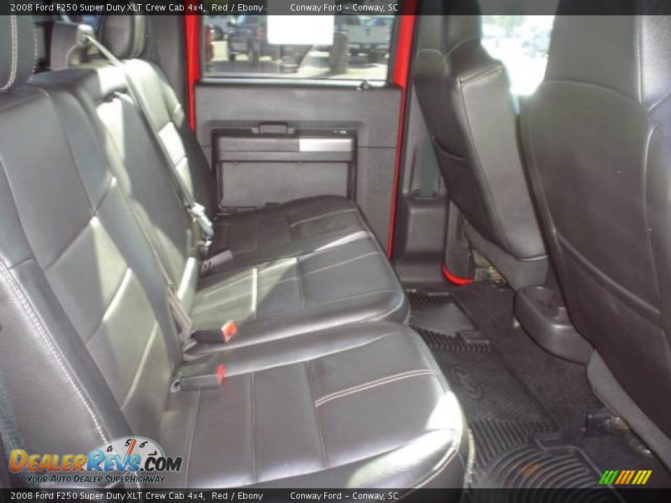 2008 Ford F250 Super Duty XLT Crew Cab 4x4 Red / Ebony Photo #19