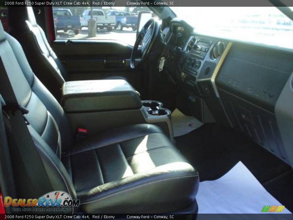 2008 Ford F250 Super Duty XLT Crew Cab 4x4 Red / Ebony Photo #21