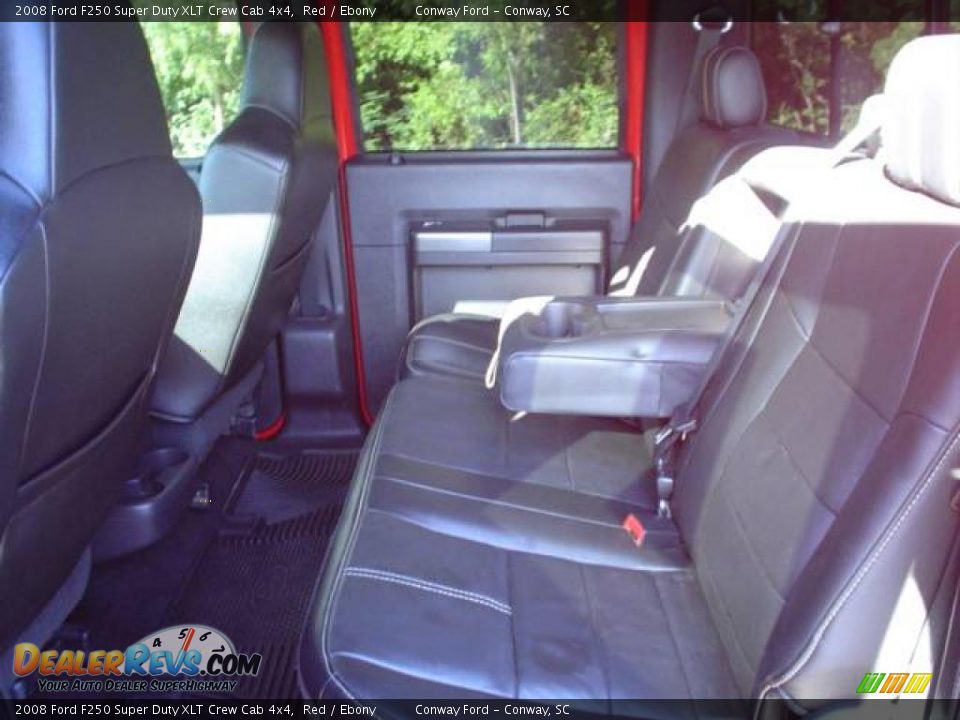 2008 Ford F250 Super Duty XLT Crew Cab 4x4 Red / Ebony Photo #22