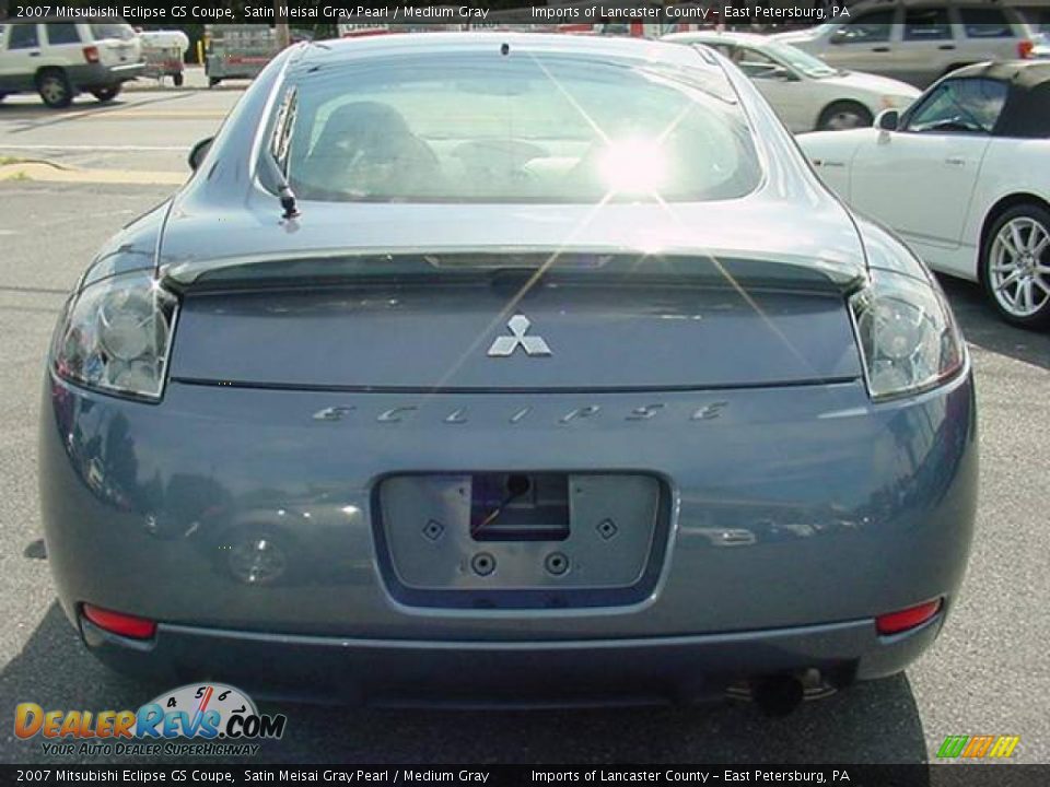 2007 Mitsubishi Eclipse GS Coupe Satin Meisai Gray Pearl / Medium Gray Photo #5
