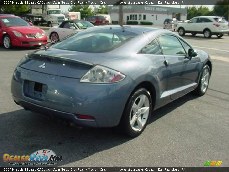 2007 Mitsubishi Eclipse GS Coupe Satin Meisai Gray Pearl / Medium Gray Photo #6