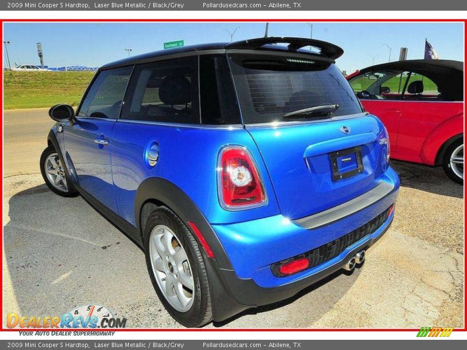 2009 Mini Cooper S Hardtop Laser Blue Metallic / Black/Grey Photo #3