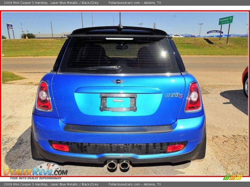 2009 Mini Cooper S Hardtop Laser Blue Metallic / Black/Grey Photo #4