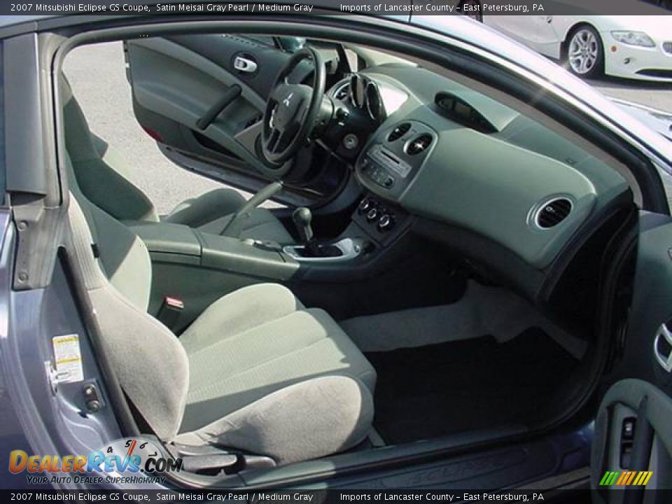 2007 Mitsubishi Eclipse GS Coupe Satin Meisai Gray Pearl / Medium Gray Photo #8