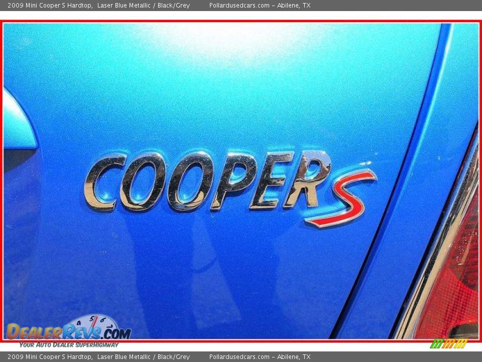 2009 Mini Cooper S Hardtop Laser Blue Metallic / Black/Grey Photo #5