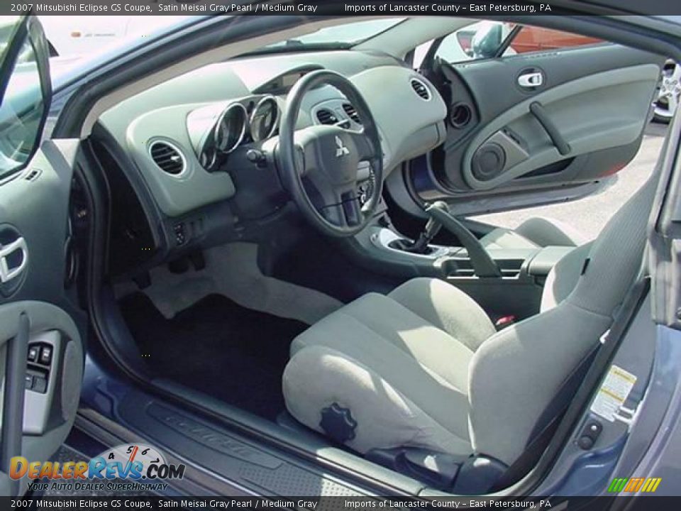 2007 Mitsubishi Eclipse GS Coupe Satin Meisai Gray Pearl / Medium Gray Photo #9