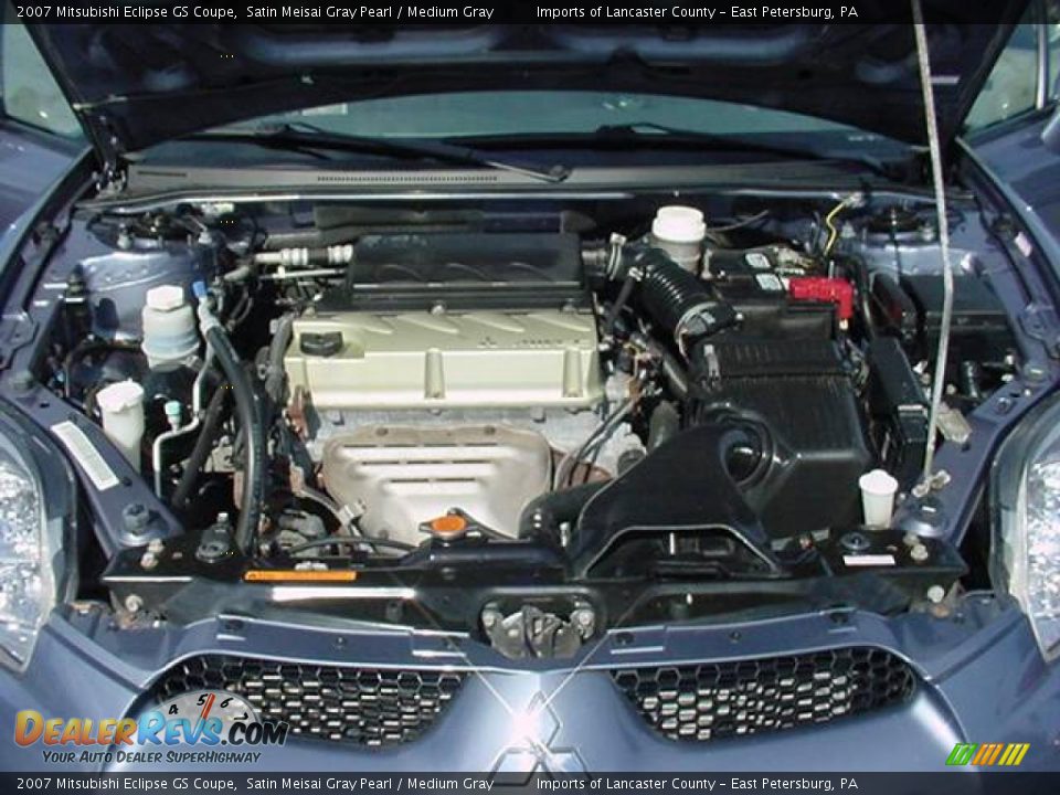 2007 Mitsubishi Eclipse GS Coupe Satin Meisai Gray Pearl / Medium Gray Photo #13