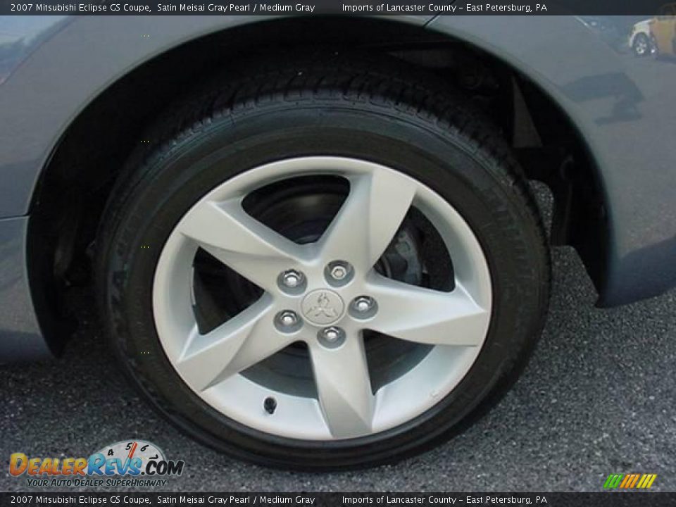 2007 Mitsubishi Eclipse GS Coupe Satin Meisai Gray Pearl / Medium Gray Photo #14