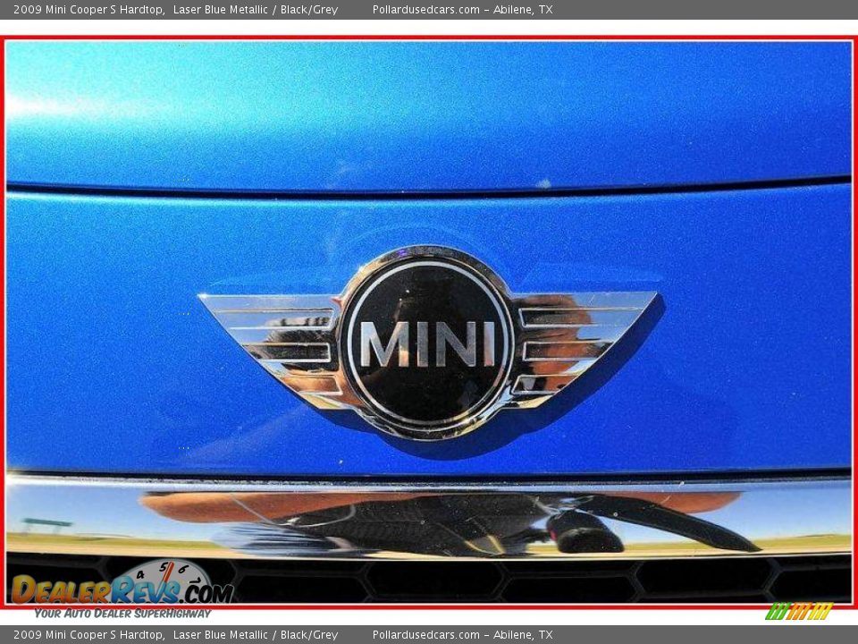 2009 Mini Cooper S Hardtop Laser Blue Metallic / Black/Grey Photo #10