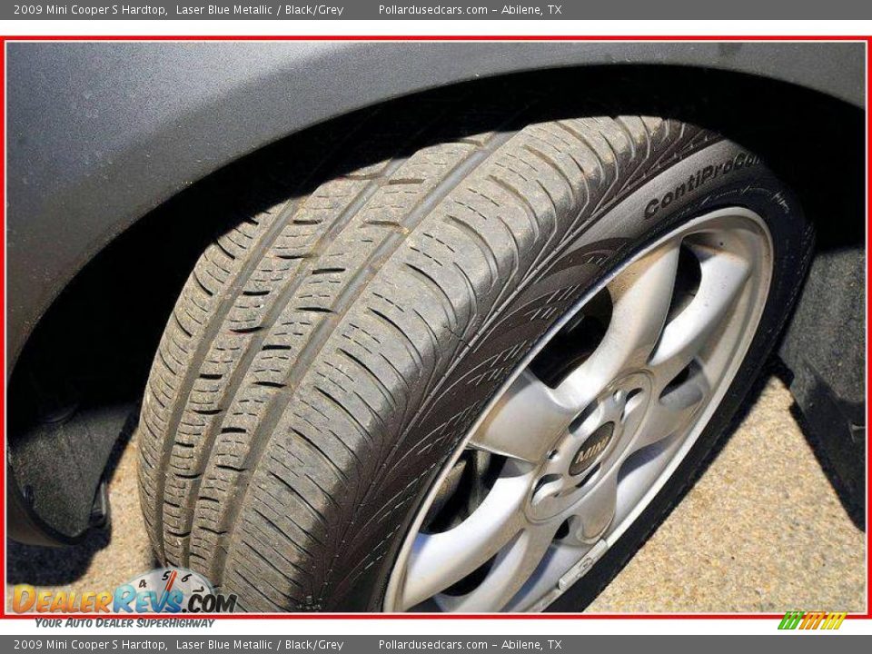 2009 Mini Cooper S Hardtop Laser Blue Metallic / Black/Grey Photo #11