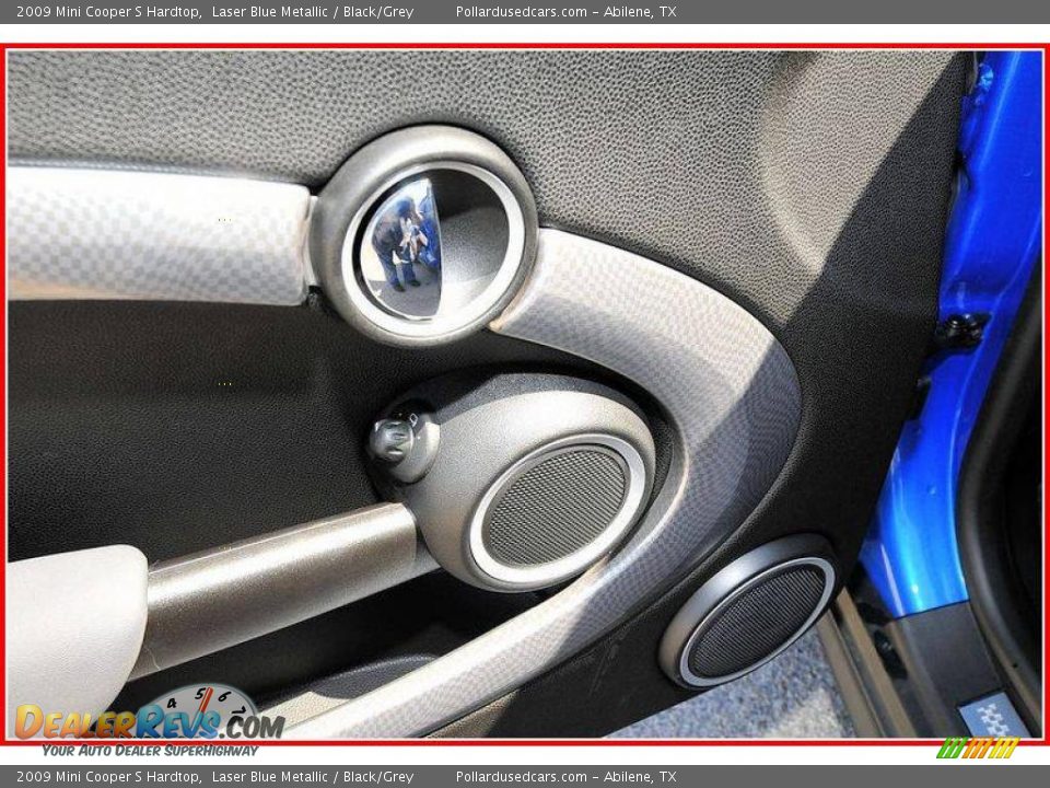 2009 Mini Cooper S Hardtop Laser Blue Metallic / Black/Grey Photo #14