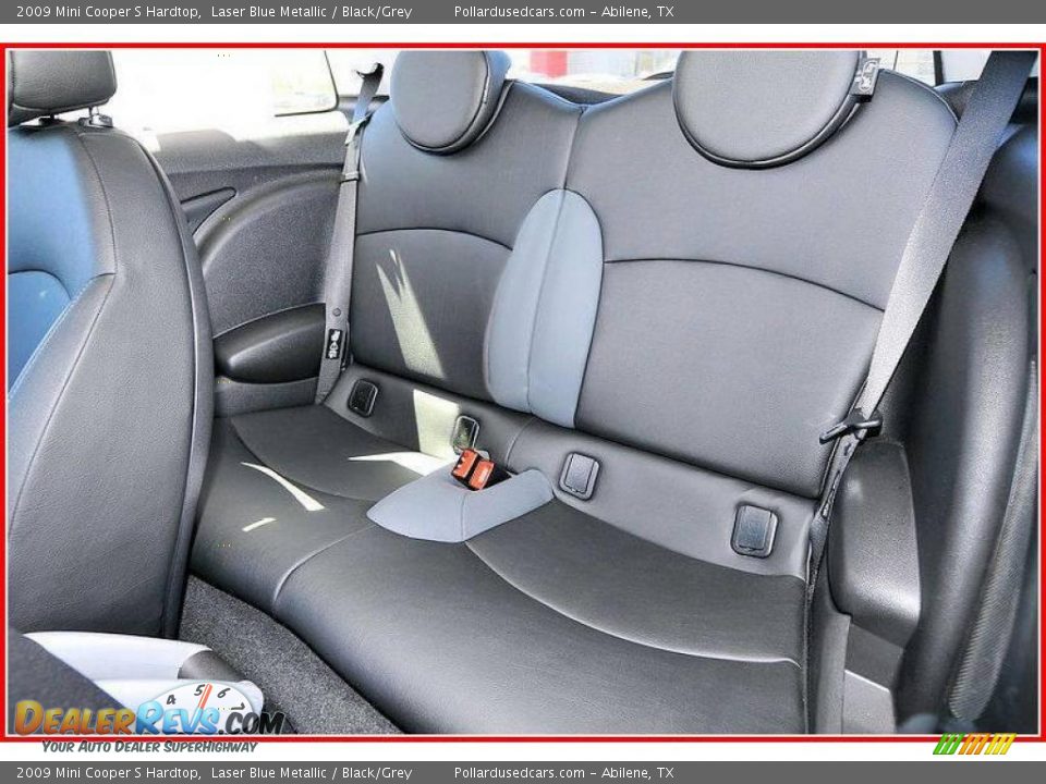 2009 Mini Cooper S Hardtop Laser Blue Metallic / Black/Grey Photo #16