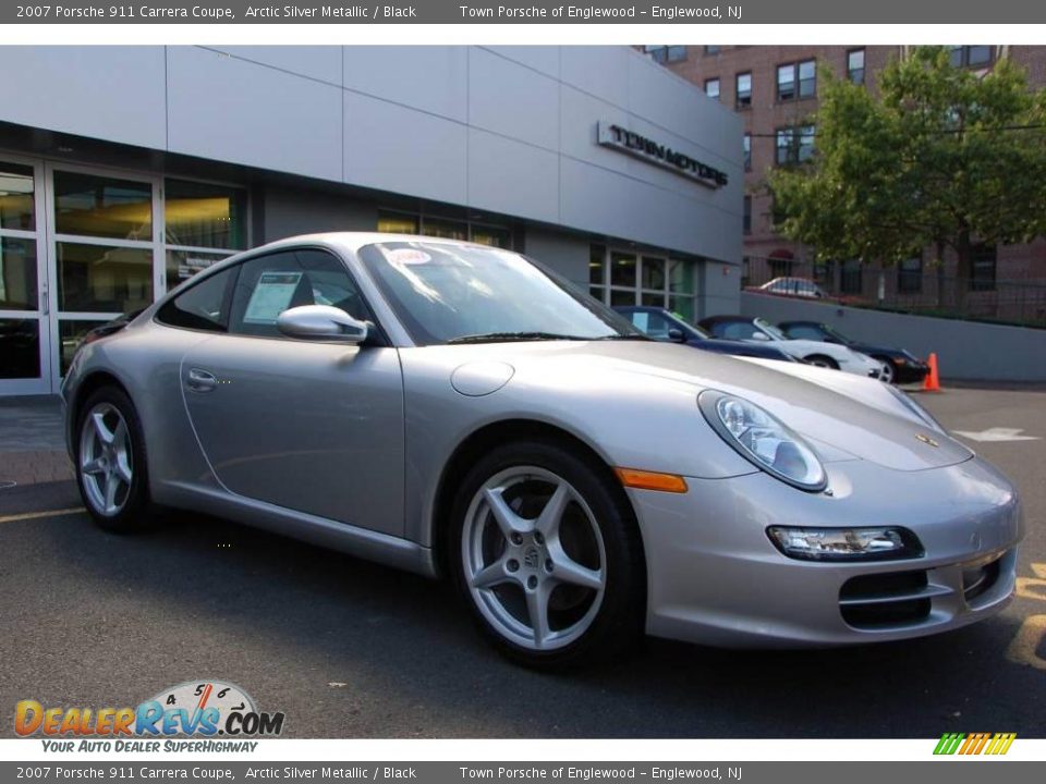2007 Porsche 911 Carrera Coupe Arctic Silver Metallic / Black Photo #1