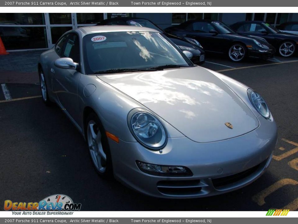 2007 Porsche 911 Carrera Coupe Arctic Silver Metallic / Black Photo #2