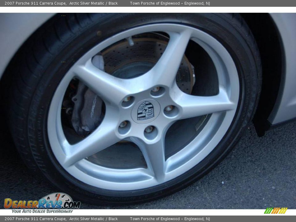 2007 Porsche 911 Carrera Coupe Arctic Silver Metallic / Black Photo #3
