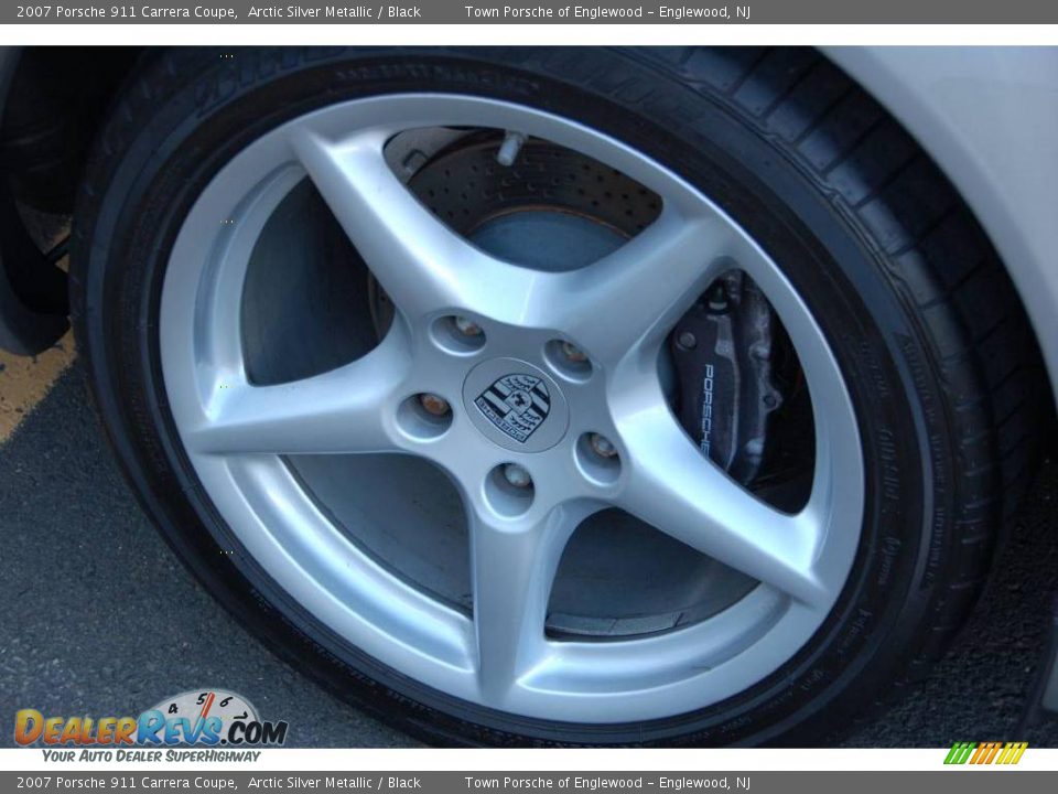 2007 Porsche 911 Carrera Coupe Arctic Silver Metallic / Black Photo #4