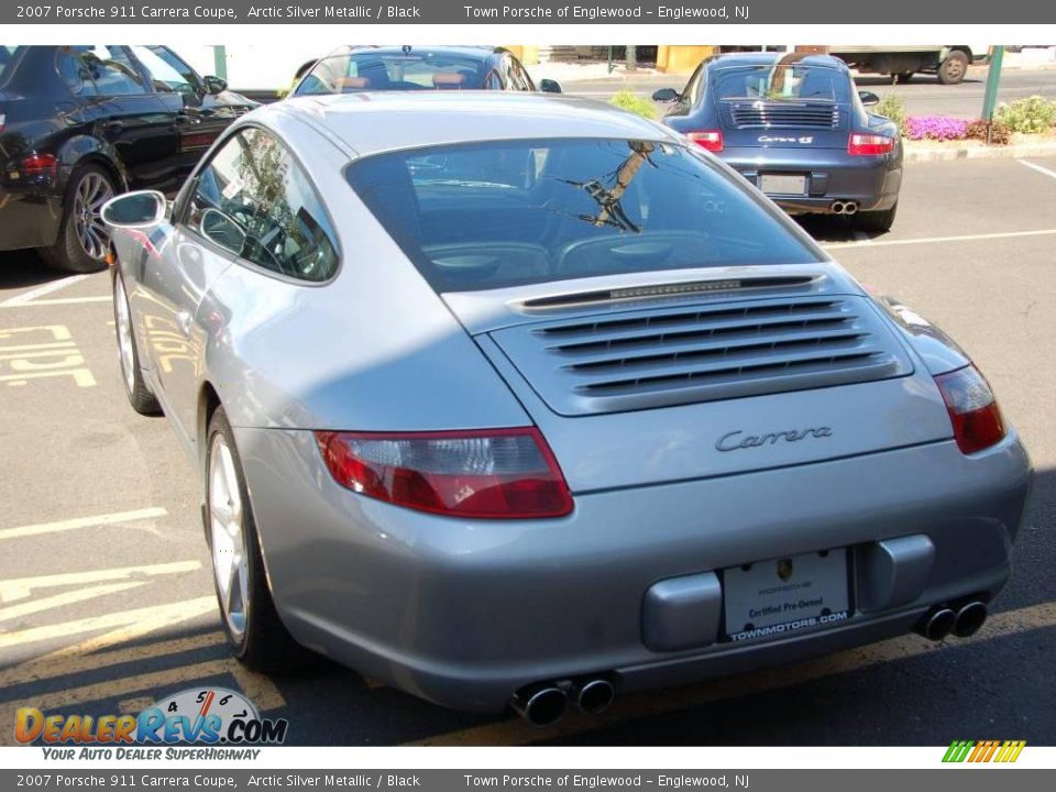 2007 Porsche 911 Carrera Coupe Arctic Silver Metallic / Black Photo #10