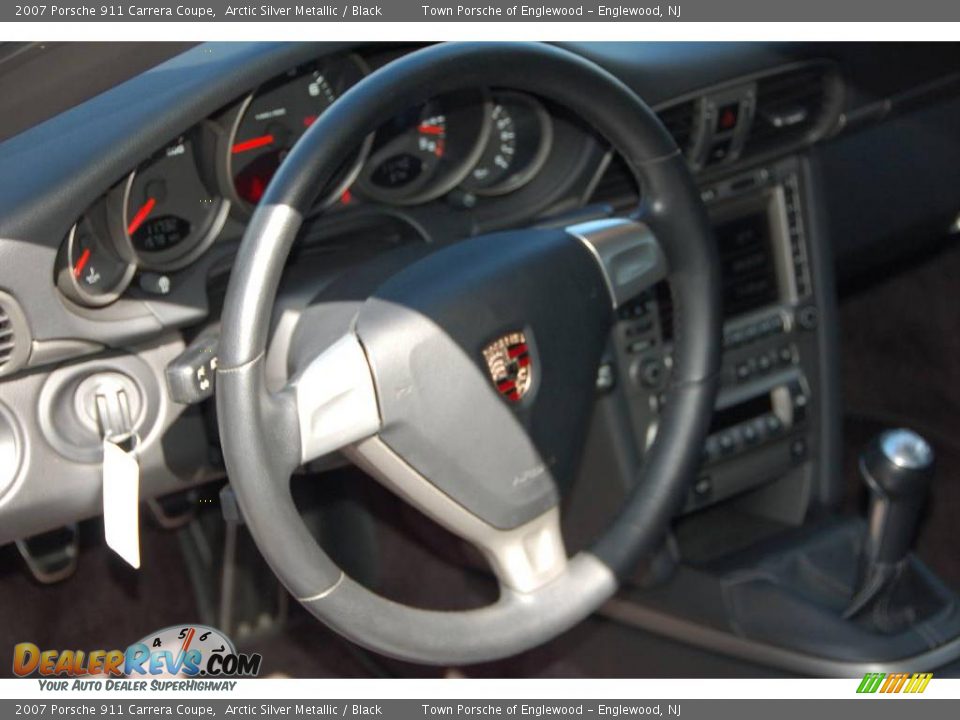 2007 Porsche 911 Carrera Coupe Arctic Silver Metallic / Black Photo #19