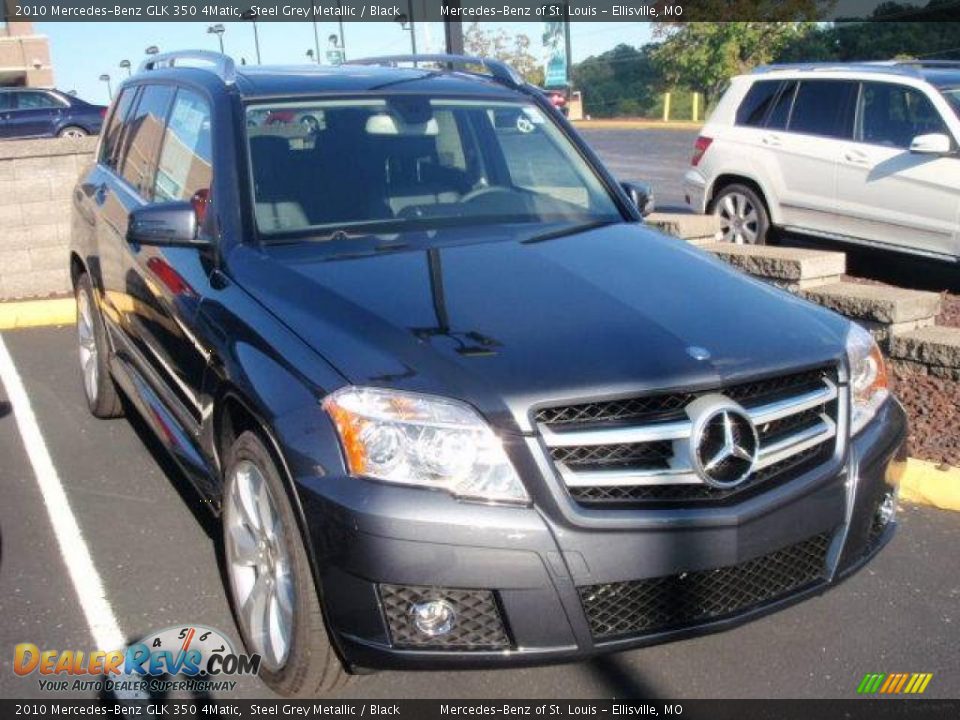 2010 Mercedes-Benz GLK 350 4Matic Steel Grey Metallic / Black Photo #3