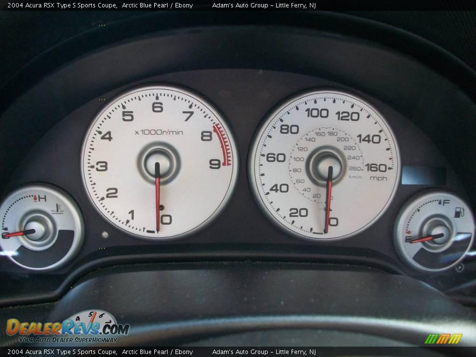 2004 Acura RSX Type S Sports Coupe Arctic Blue Pearl / Ebony Photo #16