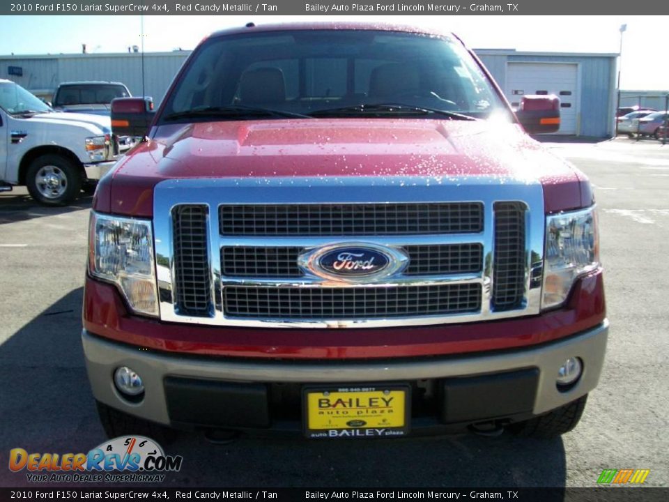 2010 Ford F150 Lariat SuperCrew 4x4 Red Candy Metallic / Tan Photo #1