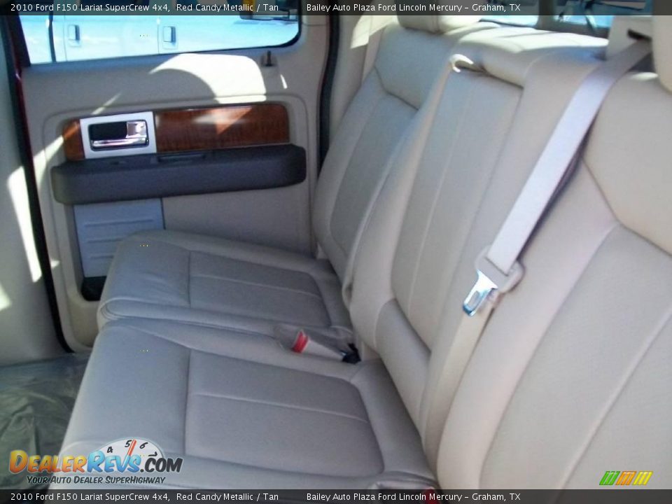 2010 Ford F150 Lariat SuperCrew 4x4 Red Candy Metallic / Tan Photo #5
